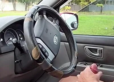 Wank off in the Car