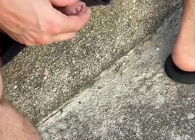 Amateur Straight Boy Lost a Bet He Has to Expose His Cock in the Street and Either Piss or Cum