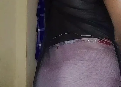 Pretty Sissy Jerks Dick and Grabs His Ass in Lingerie