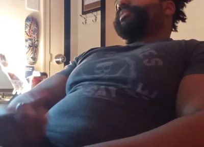 BBC Bear Cam Show Jerk and Cum