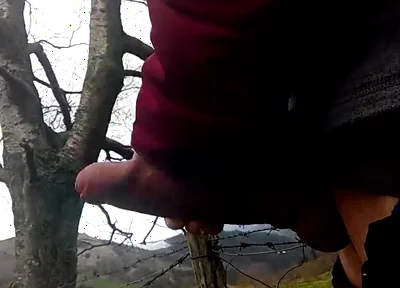Man with a Cock Fat and Long Massages Her on the Mountain, a Goatherd Interrupted