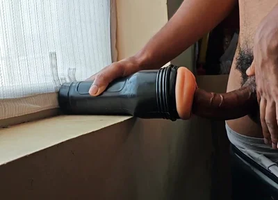 Boy Fuck the Sex Toy After Running
