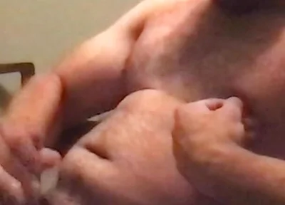 Squirting Cum on Myself