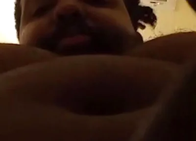 POV Facial Cumshot From Black Bear Stepdaddy