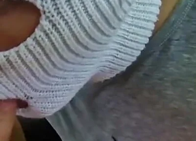 A Sissy Emo Twink Got Fucked Right on the Highway by a Guy Without a Condom, Covered in Cum