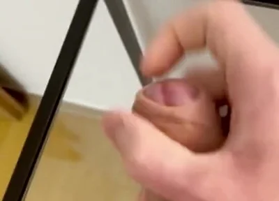 Fresh Cum on a Glass Table