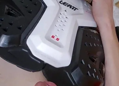 When Wear Motocross Protection, I Love Jerking off My Big Cock