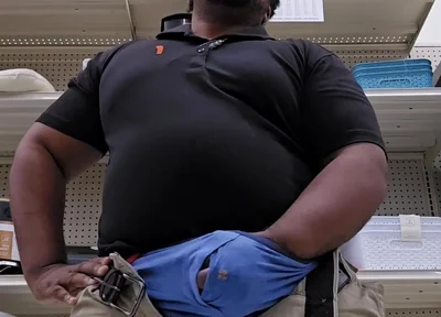 Thick Stepdaddy Cums in Public Store