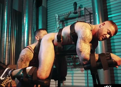 Muscly Sub Railed By Hairy Dom Brazil With Drew Valentino And Tryp Bates
