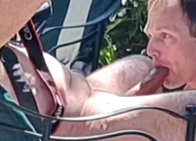 Daddy Jay Taylor Gets Backyard Blowjob