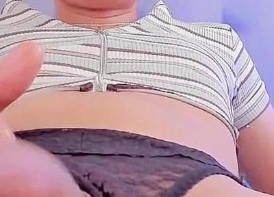 Foamy Cock After Cumming Plays with Her Cock