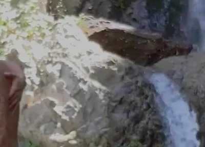Tatted Gay Stepdaddy Fucks Twink Public Hiking Waterfall Fucking Caught Hardcore Anal Big Cumshot Uncut