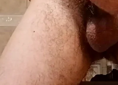 Bathroom cumshot