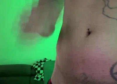 Morbid Curiosity, Alone, at Home Touching Himself with Semi-transparent Clothing