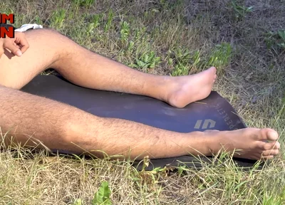 Huge Arab Alpha Brought His Big Feet, Big Cock and Balls Full to the Max