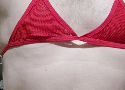 Playing in Fishnet Bra and Panties
