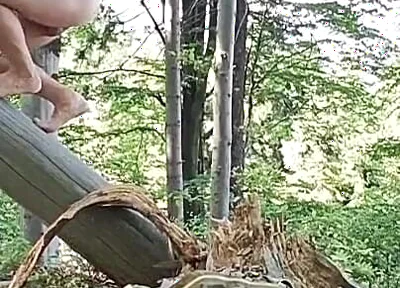 Hardcore Outdoor: Rough Handjob in Fresh Air
