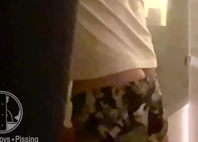 Caught Pissing on His Friend in the Bathtub