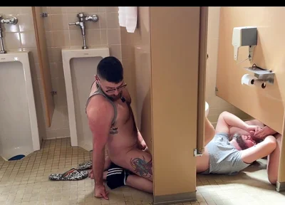Group Fun in the Gym Bathroom