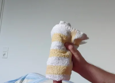 Small Cock Having Fun with the Towel