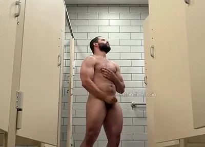 Beefy Muscle Locker Room Showers