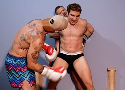2x1 Hard Gutpunching and Ballbusting No Mercy
