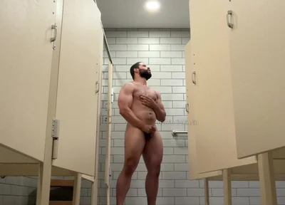Beefy Muscle Locker Room Showers