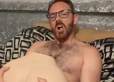 Stroking the Tip of My Big Dick with My Ass Doll