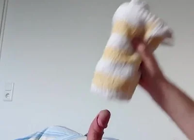 Small Cock Having Fun with the Towel