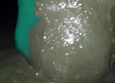 POV Pissing my nylon pantyhose leotard and mud play.
