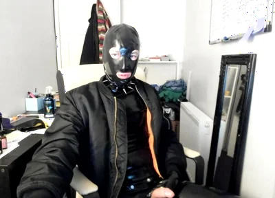 British rubber boy handjob