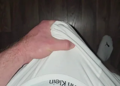 Heavy Load! German-russian Squirts Through the Fabric of the White Ck Boxers!