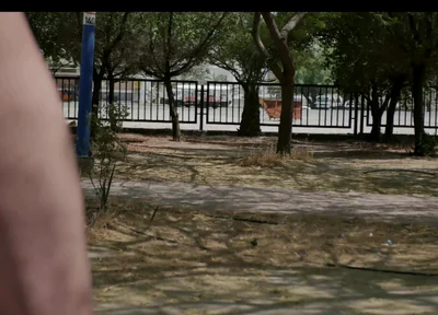 Arab Kuwaiti Exhibitionist Cruising Fully Naked in Park