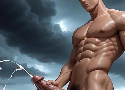 This Muscular Gym Boy Milking His Cock Will Drive You Wild