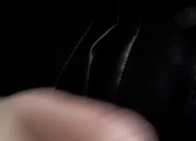 Leather Chastity Sub Jerks and Finishes on Jacket