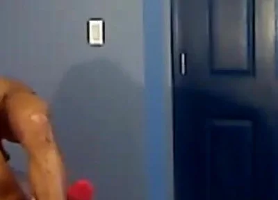 Kennie Jai Works Out in Front of Roommate...and Things Start to Heat up Real Quick!!