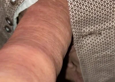 Uncut Cumshot in His Own Foreskin