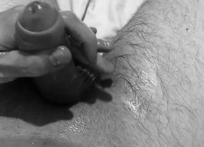 Massage with Butter and Squirt Horny