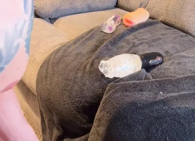 Multiple Masturbation Toys and Multiple Cumshots
