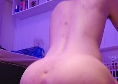 Twink Rides Huge Dildo