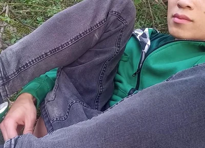 Jon Arteen Gay Twink's Soft Strokes Risky Outdoor, Caught or Not