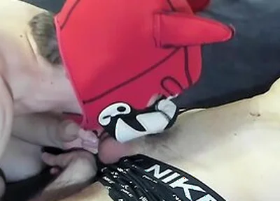 Young Guy Sucks And Jumps Bareback On His Friends Big Dick