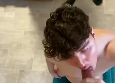 Swallowing Huge Load From Big Uncut Cock