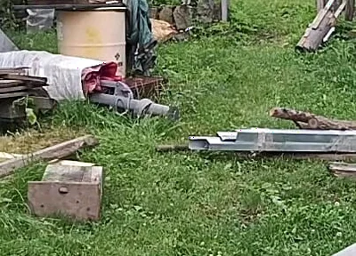 Naked in the Garden: Dirty Handjob in the Pool