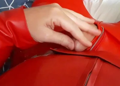 Cum on Roommate's Cosplay Leather Costume