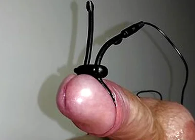 Hard Cock Stimulated To Orgasm Estim