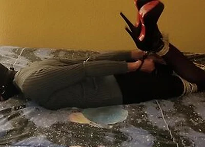 Selfbondage Hogcuffed Vibed N Orgasm Denied