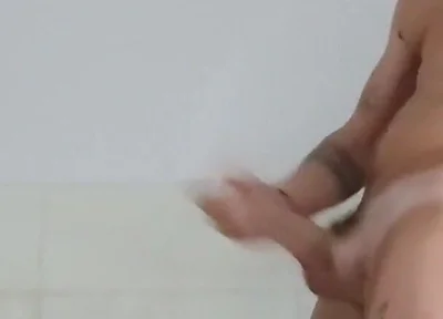 Greek Guy with Huge Cock Is Masturbating at Home