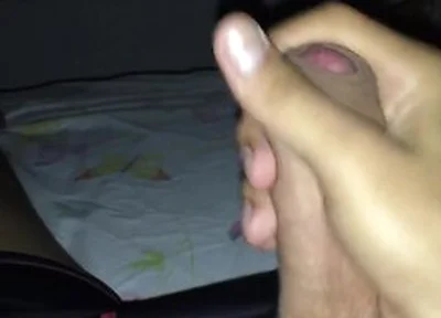 Twink Jerks Off, Cums On His Cock