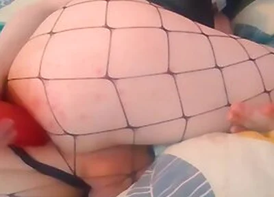 Horny Femboy Fucking Himself With A Dildo